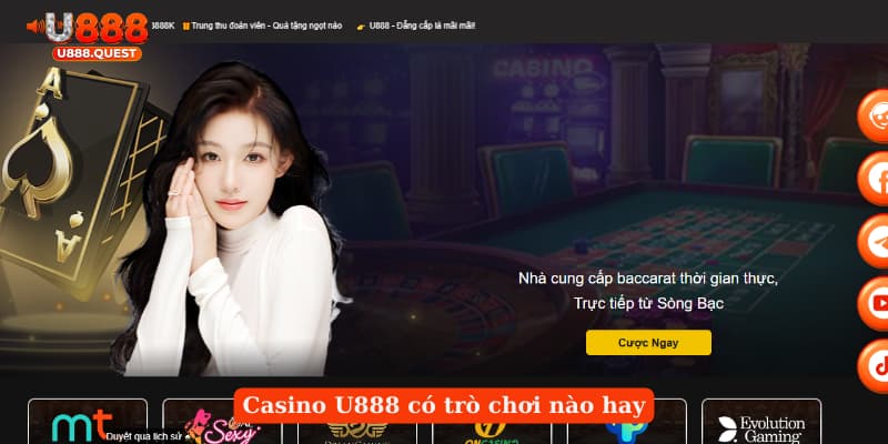 Blackjack U888 có trò chơi nào hay