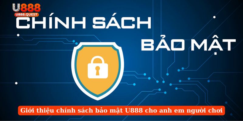 Giới thiệu chính sách về bảo mật U888 cho anh em người chơi